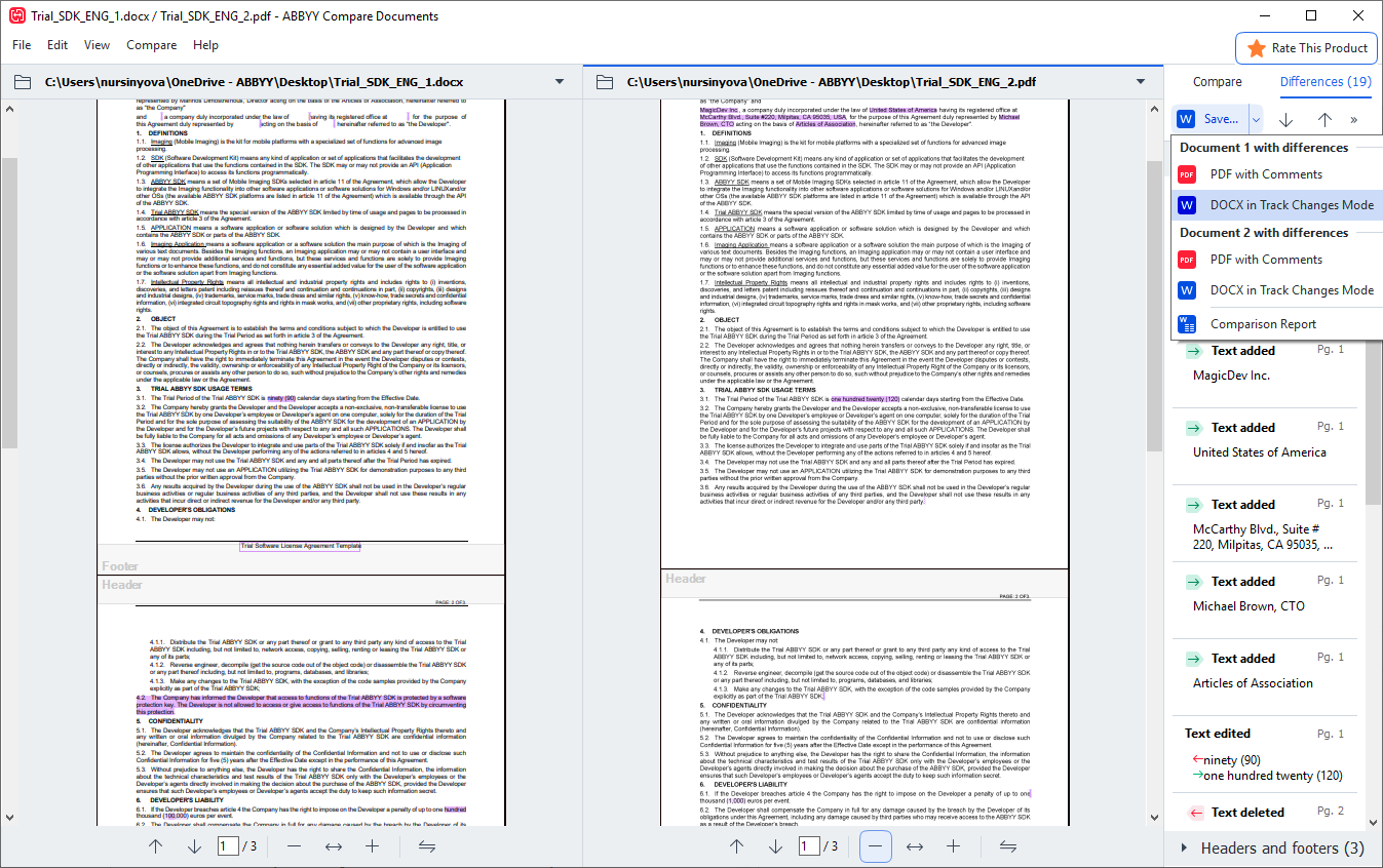 screenshot of ABBYY FineReader PDF